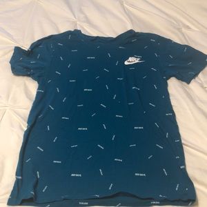 Nike Just Do It tshirt aqua small
